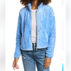 Lilly Pulitzer Ansel Zip-Up Jacket – Sky Blue Plush – RARE!